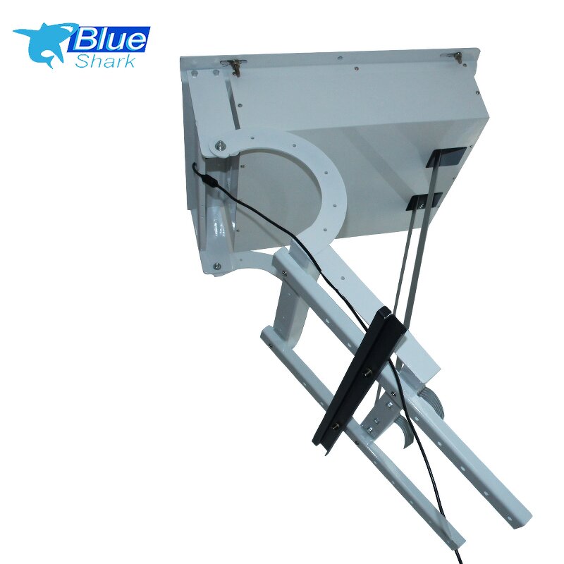 Flip Outward Remote Controlled Motorized Electric Ceiling TV Lifter Manufacturer - TV Mount for 32-75inch TV for Office Home Hotel Room