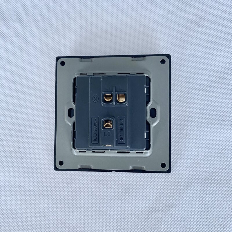 Black Aluminum Alloy Single Control Touch Panel Manufacturer - Push Button Smart Modern Electric Wall Switch for Home