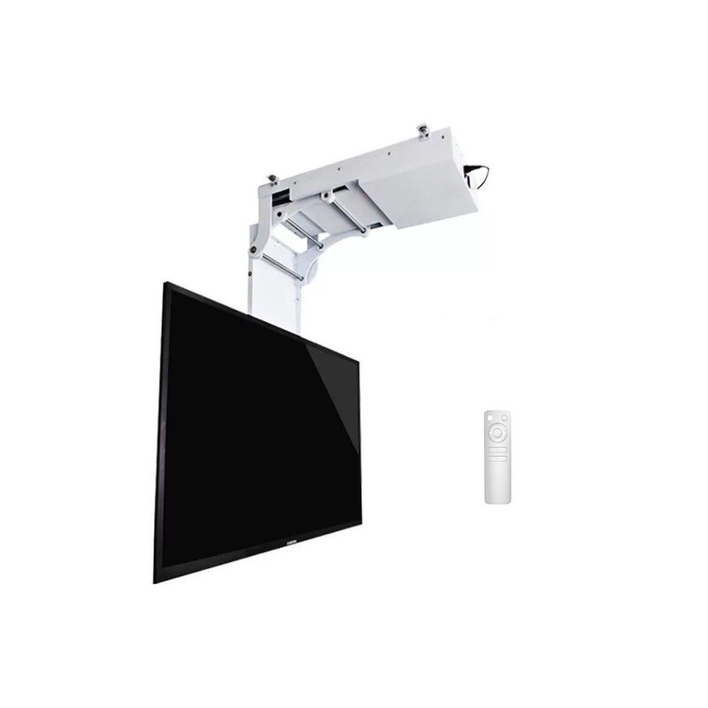 Remote Control Motorized Flip Down Flat Screen TV Ceiling Lift Manufacturer - TV Stand Mount for 32-70inch TV for Conference Room Hotel School