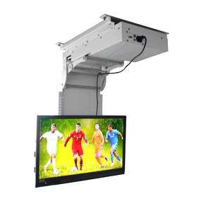 32-75inch Motorized Ceiling TV Mounted Flip Down Lift Manufacturer - High Quality Remote Control Electric TV Ceiling Mount Lift for Home Office