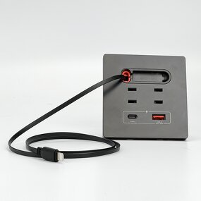 Multifunctional Desktop Power Wall Panel Manufacturer - 20W Type-C Fast Charging Socket USB Socket with Expansion Cable