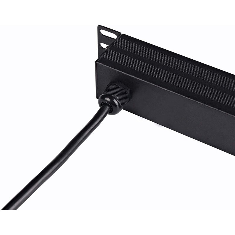 US Plug Power Strip Surge Protector Manufacturer - Rack-Mount PDU 8 Right Angle Outlets Wide-Spaced 8-Outlet Metal Power Strip Surge Protector