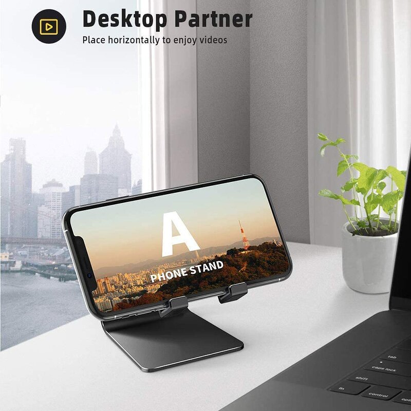 Foldable Cell Phone Stand Manufacturer - Portable Aluminum Phone Holder Universal Mobile Device Holder for Smartphones & Tablets