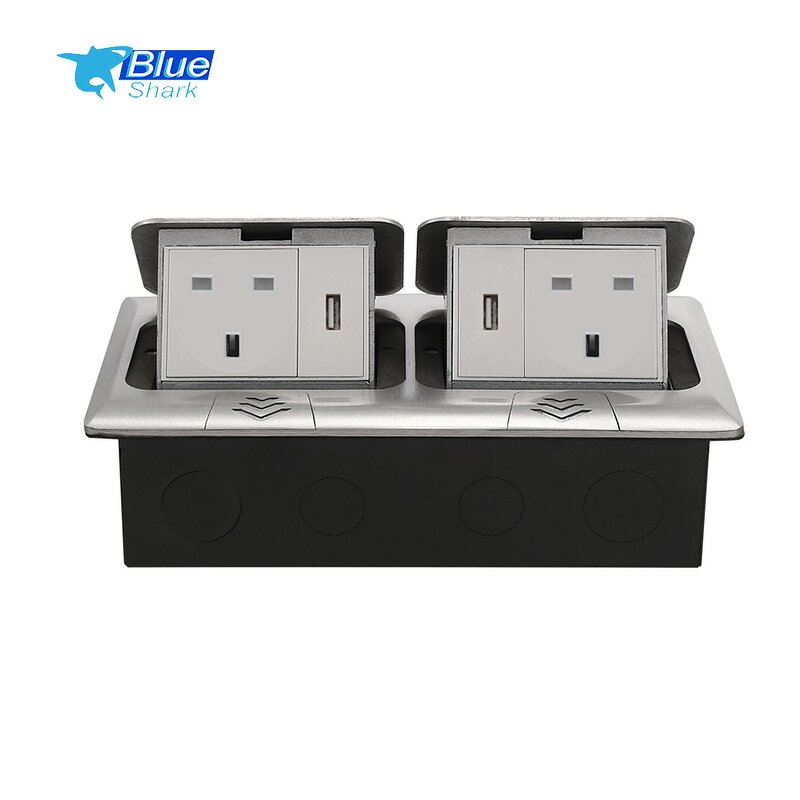 Floor Socket Box Manufacturer - EU USA UK South Africa Dual Pop-Up Socket Power Grounding Socket Outlet