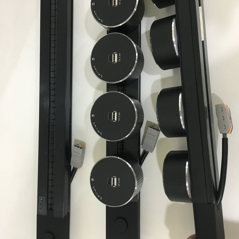 Movable Electrical Power Track Socket Outlets Manufacturer - with GSS Power System Universal Power Track Socket with USB Wireless Adapter