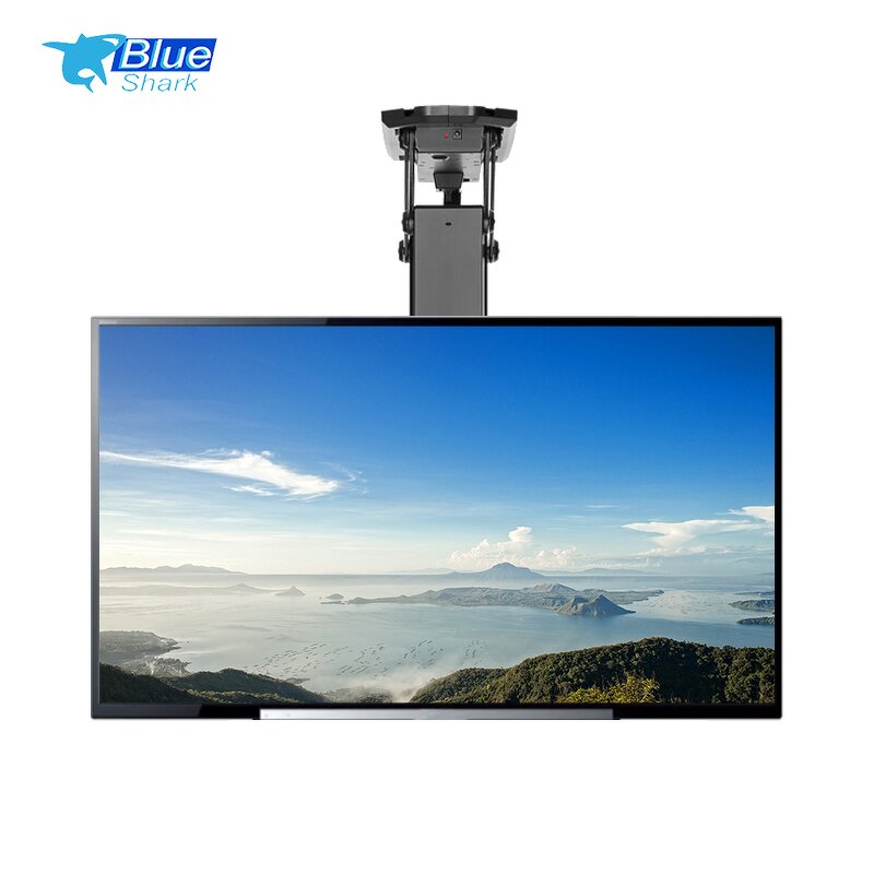 32-70 Inch Smart Electronic Ceiling TV Stand Manufacturer - Height Adjustable Remote Controls TV Lifting Motorized Ceiling Bracket