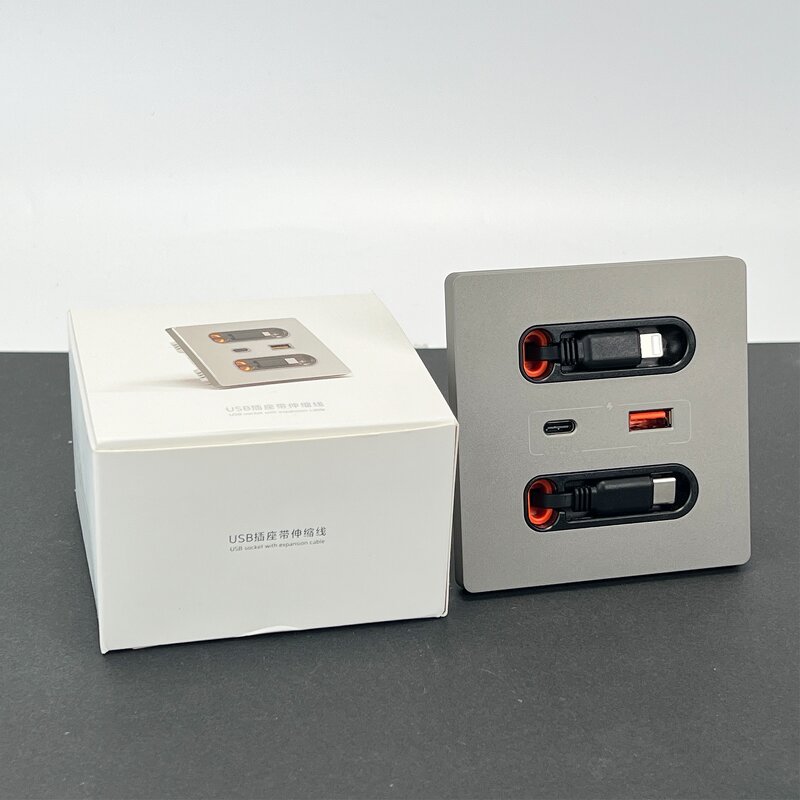 PD20W Smart Home Power Socket Manufacturer - Wholesale Surface Mount Electrical Outlets 3A 2 USB Charging Desk Power Grommet Smart Wall Panel