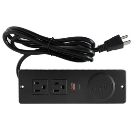 Office Furniture US Power Outlet Strip Manufacturer - USB-C Fast Wireless Charging Recessed Desk Power Socket for Sofa Table Cabinet