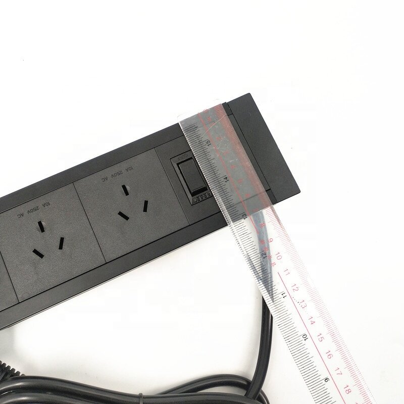 Australia Standard Recessed Desktop Power Unit Manufacturer - Furniture Mounted Socket Outlet with USB for Desk