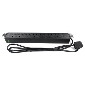 PDU Power Strip Universal Rack Special Socket Manufacturer - All Bronze 13A 7 Units 19inch 1.5U Aluminum Enclosure UK Outlet