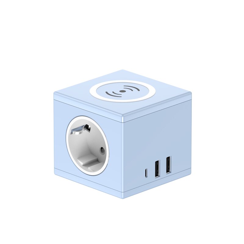 Smart Charger Manufacturer - Factory Low Price Macaroon Colour PD20W with Wireless Charging Magic Socket