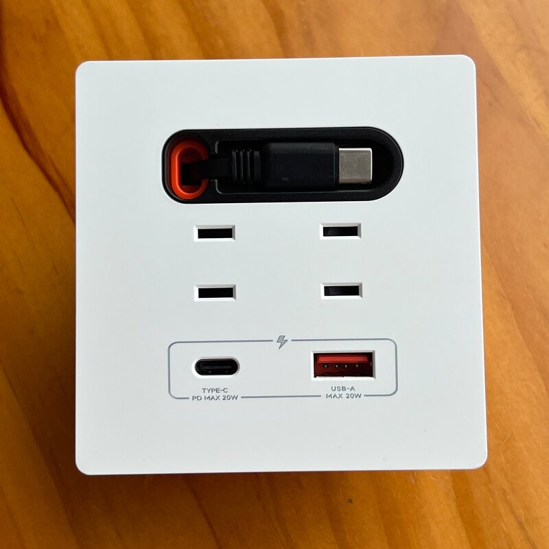 Multifunctional Desktop Power Wall Panel Manufacturer - 20W Type-C Fast Charging Socket USB Socket with Expansion Cable