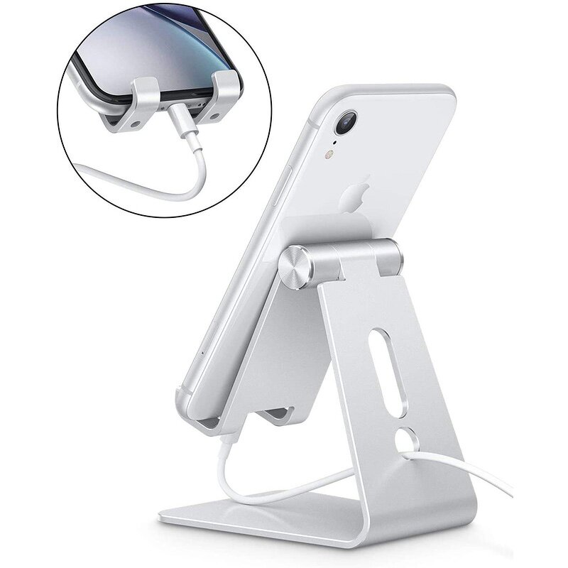 Foldable Cell Phone Stand Manufacturer - Portable Aluminum Phone Holder Universal Mobile Device Holder for Smartphones & Tablets
