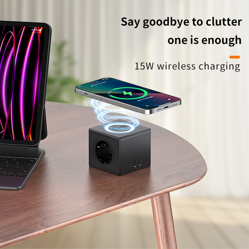 Smart Charger Manufacturer - Factory Low Price Macaroon Colour PD20W with Wireless Charging Magic Socket