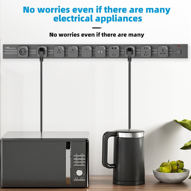 Removable Electric Power Track Manufacturer - With/without Adapters for Multi Electrical Sockets