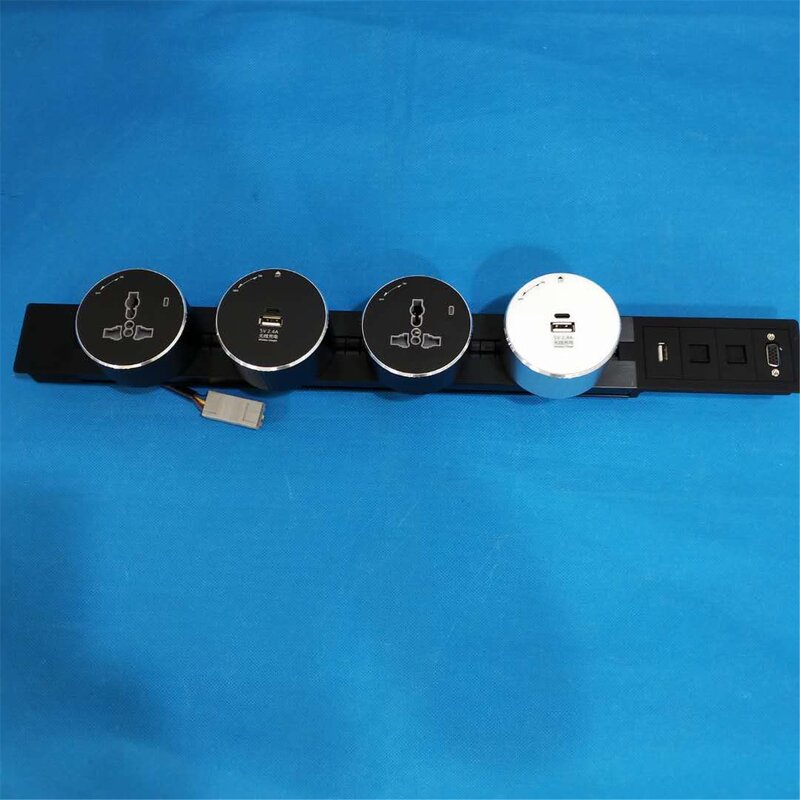 Integrated Power and Data Solution Manufacturer - Second Generation with GSS System Electrical Power Socket Track with Type-C USB Adapter