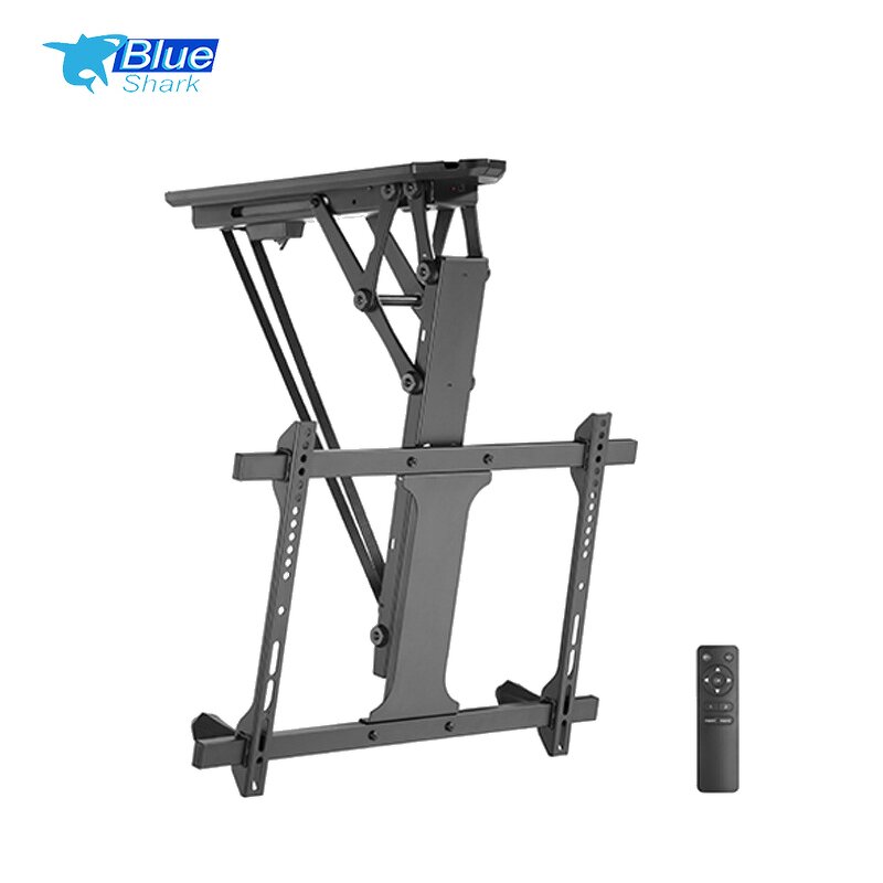 32-70 Inch Smart Electronic Ceiling TV Stand Manufacturer - Height Adjustable Remote Controls TV Lifting Motorized Ceiling Bracket