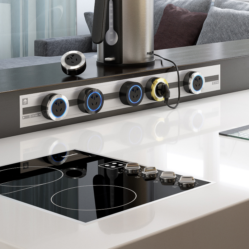 Hidden Wall Power Track Outlet Manufacturer - High Quality with Removable Electrical Outlets Desktop Track Rail System