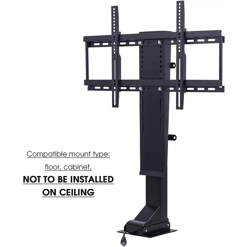 32-65" Motorized TV Carts Manufacturer - TV Trolley Swivel Electric Lift LCD Mobile TV Bracket Monitor for Home Office Use