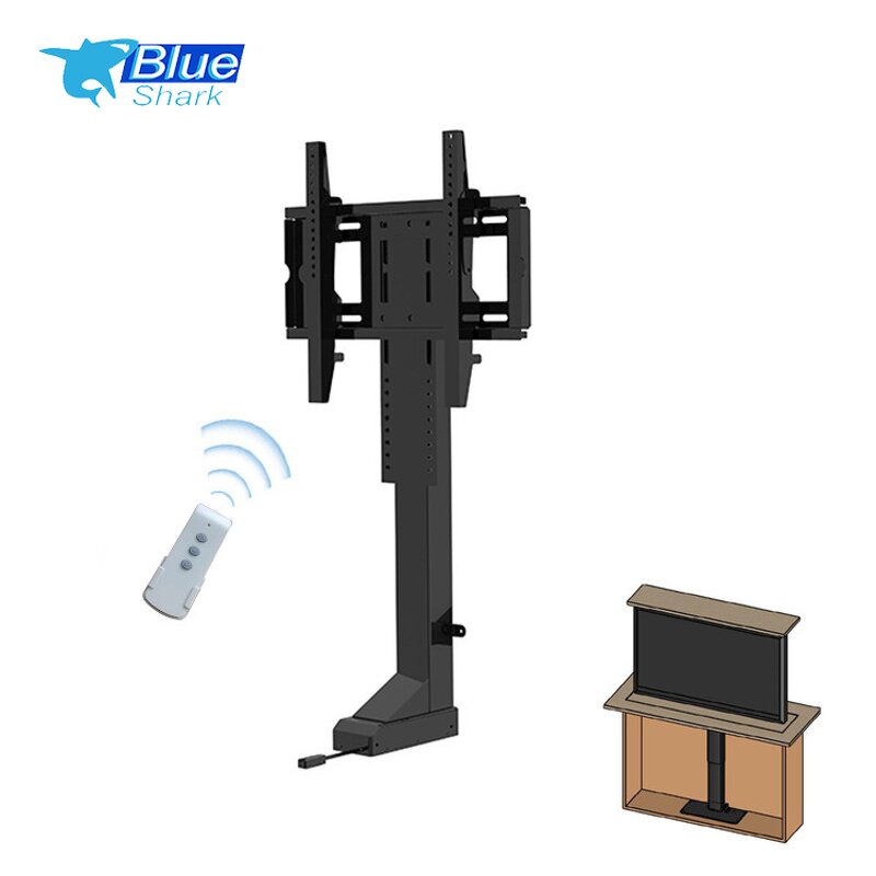 32-70 Inches Remote Control Electric Lift Flat TV Stand Manufacturer - Hidden Furniture TV Mounts & Carts