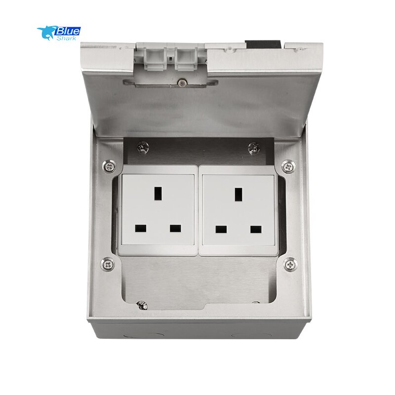 Stainless Steel Floor Socket Box Manufacturer - Marble Model Concealed Pop-up Electrical Socket Outlet Grounding Socket