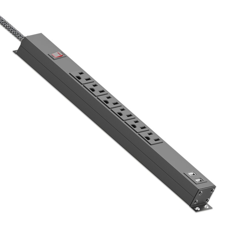 PDU Rackmount Receptacles Manufacturer - Safety Controls Power Outlets 19" Power Strip with USB