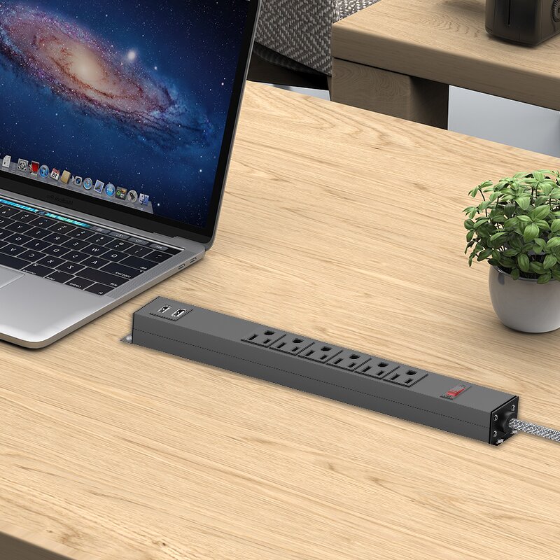 PDU Rackmount Receptacles Manufacturer - Safety Controls Power Outlets 19" Power Strip with USB