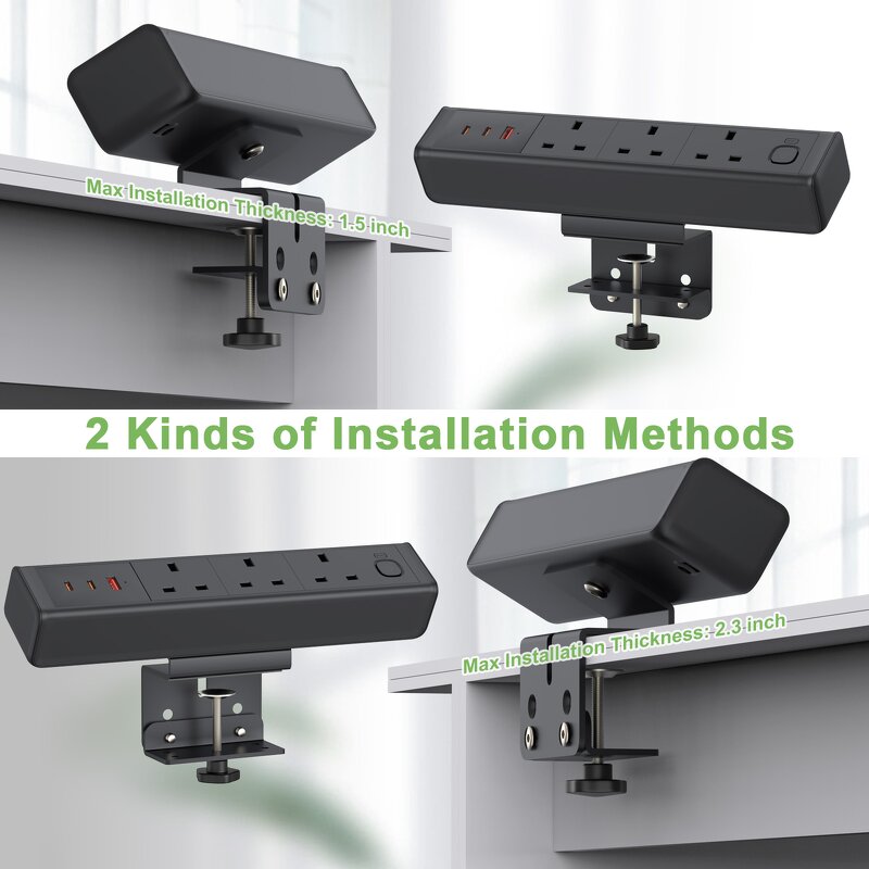 White Porcelain Plugs Sockets Manufacturer - 65W Quick Charge Desktop Embedded Power Strip