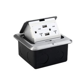 Floor Socket Box Manufacturer - EU USA UK South Africa with USB Pop-up Socket Power Grounding Socket Outlet