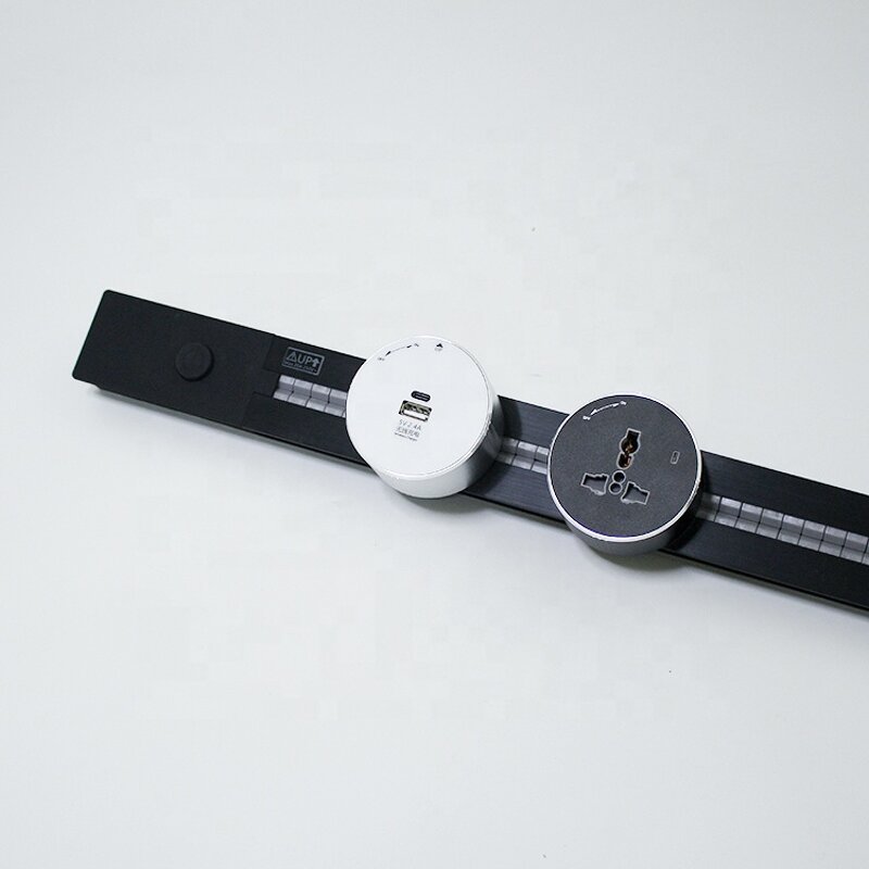 Integrated Power and Data Solution Manufacturer - Second Generation with GSS System Electrical Power Socket Track with Type-C USB Adapter