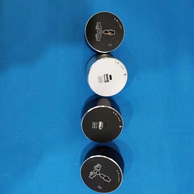 Smart Hidden Power and Data Electric Railing Tack System Socket Manufacturer - Conference Table Office Desk Kitchen Hotel Wall Universal 16A