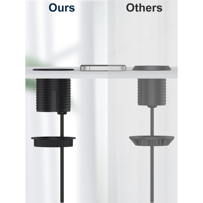 Flush Mount Recessed Power Strip Manufacturer - 2.36inch Hole Hidden in Furniture Office Outlet Desk Grommet Power Socket