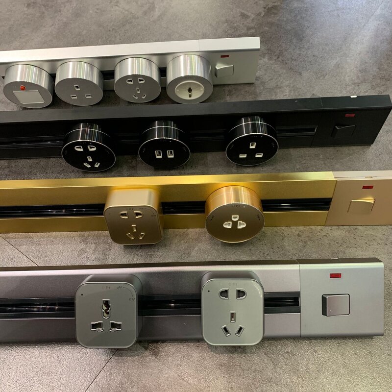 Power Tack Socket Manufacturer - Embedded Surface Mounted Home Kitchen Meeting Table Multi-function Socket UK US DE EU Standard Socket with LED