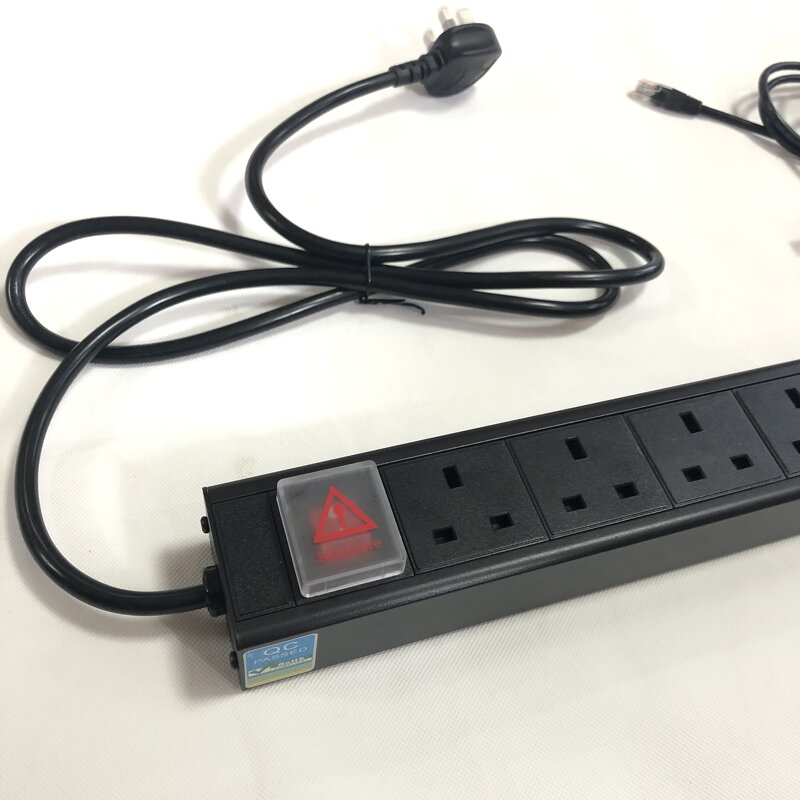 Smart PDU UK Socket Strip Manufacturer - High Temperature Resistance Fireproof Power Distribution Equipment Network USB Power Any Plug BST-US6C