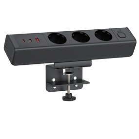 White Porcelain Plugs Sockets Manufacturer - 65W Quick Charge Desktop Embedded Power Strip
