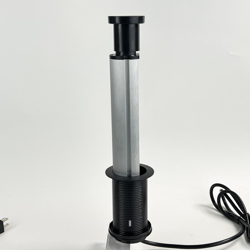 Retractable Pop-up Socket Manufacturer - Kitchen Countertop with PD20W USB-C Port Hidden Manual Tabletop Lifting Socket