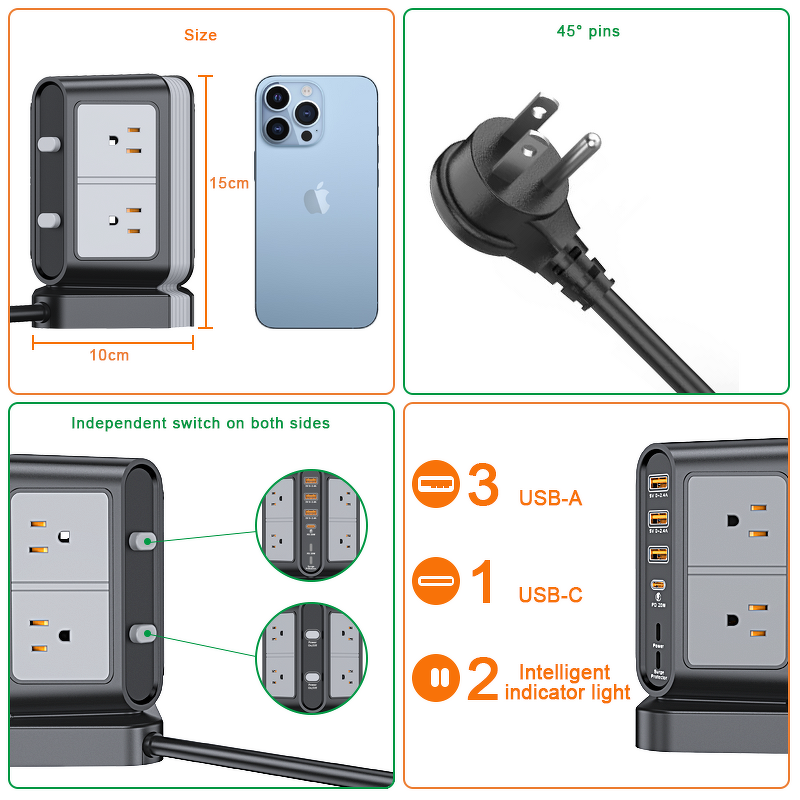 Smart Power Strip Manufacturer - Popular Wholesale Low Price High Quality with USB