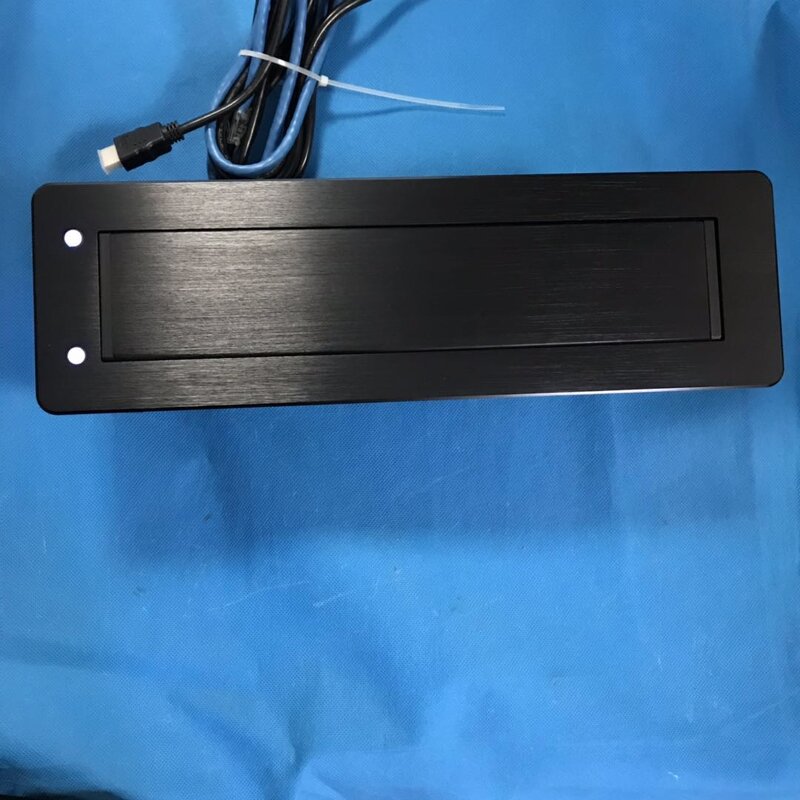 Matt Black Aluminum Alloy Electrical Socket Manufacturer - Rotary Motorized Tabletop Flip Up Furniture Socket