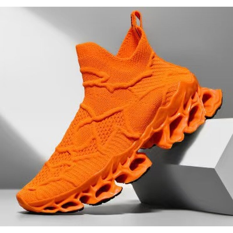 Sports Shoes Manufacturer - Unisex Flying Woven Breathable Blade EVA Midsole Rubber Outsole