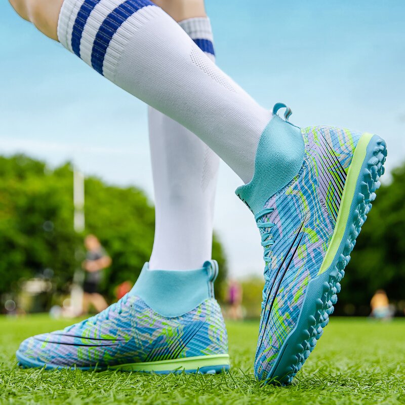 Football Boots Manufacturer - High Top AG TF for Kids Boys Short Spikes Soccer