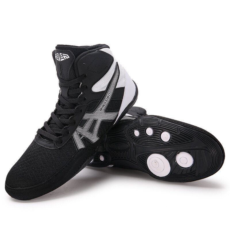 Training Boots Manufacturer - Black Mesh Upper Gym Boxing Cross Wrestling for Unisex