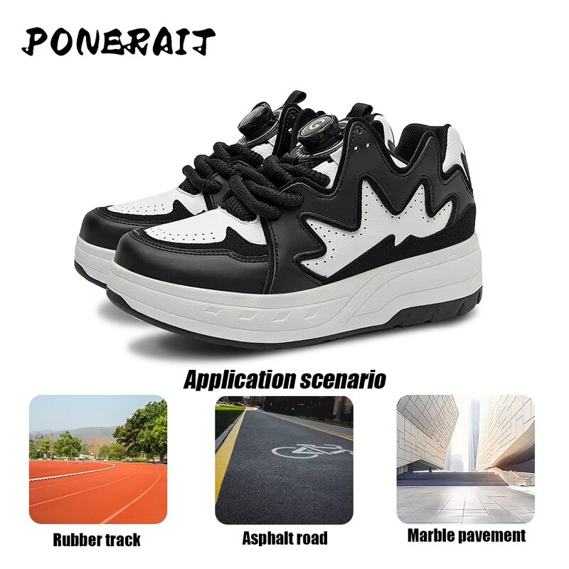 Roller Skates Manufacturer - Boys 2-Wheel High-Top Paten Race Fashionable Parkour