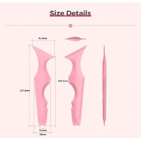 Makeup Stencil Manufacturer - Silicone Winged Eyebrow Ruler