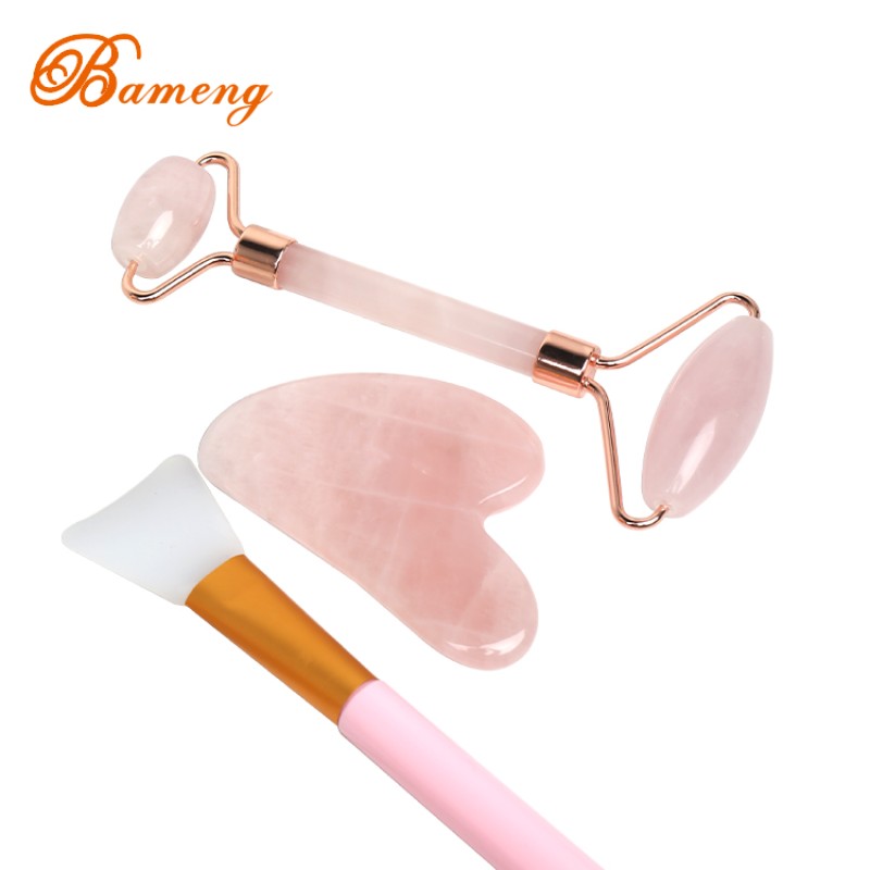 Jade Roller Manufacturer - Rose Quartz Gua Sha Massager