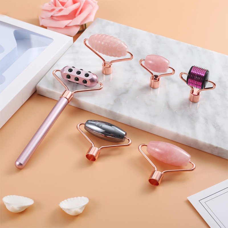 Jade Roller Kit Supplier - 6 in 1 Anti Aging Set