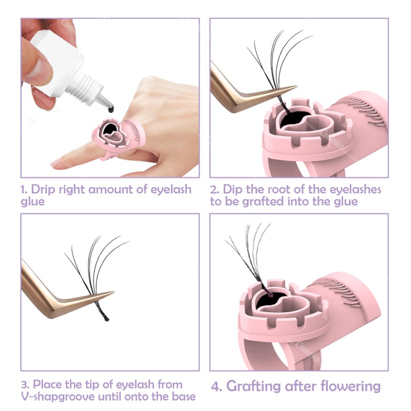 Eyelash Glue Holder Supplier - Wholesale Silicone Heart Shape