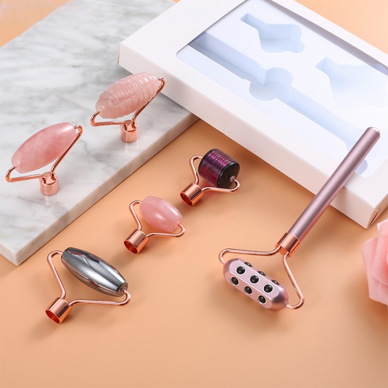 Jade Roller Kit Supplier - 6 in 1 Anti Aging Set