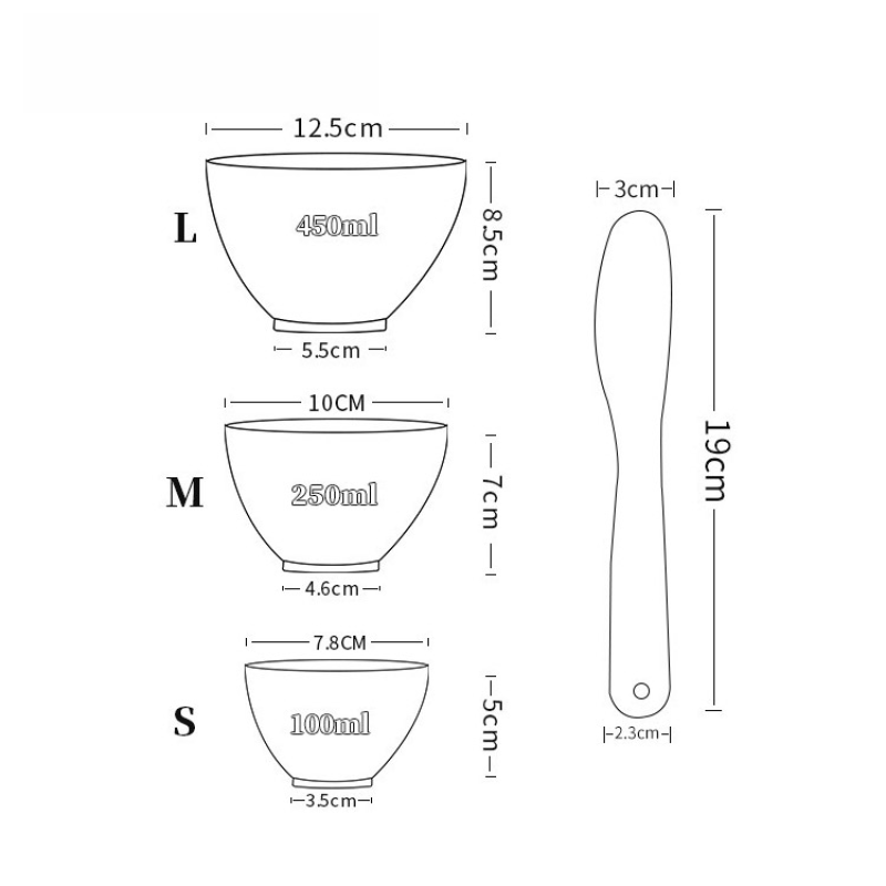 Mixing Bowls Supplier - Beauty Silicone Salon DIY