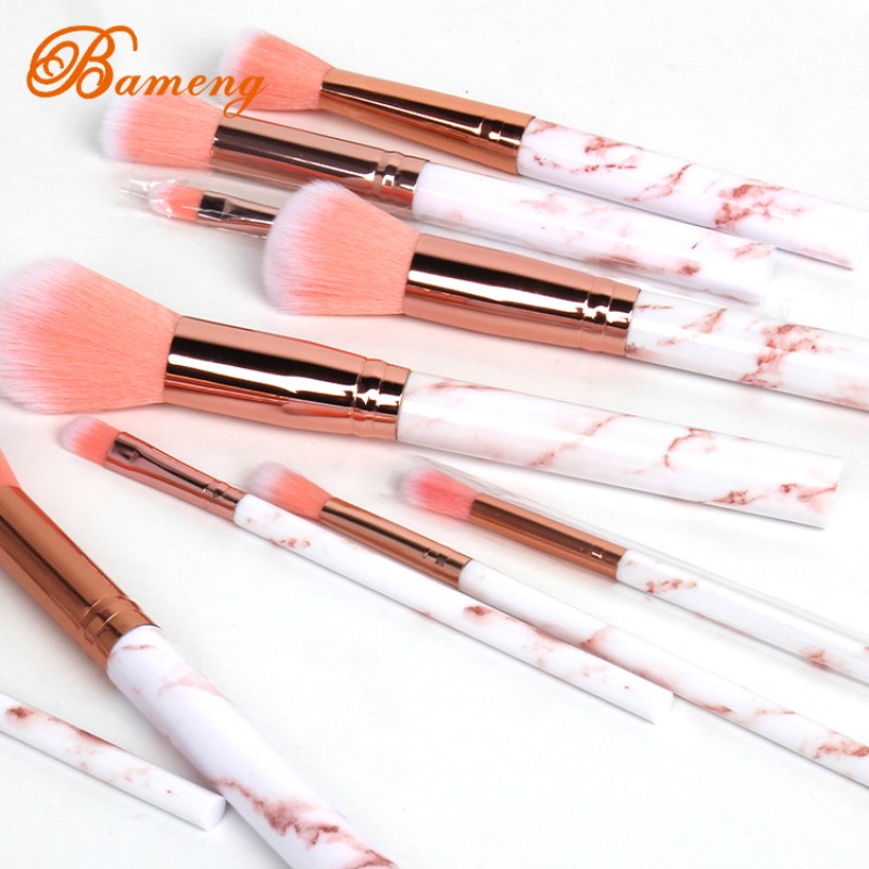 Marble Makeup Brushes Manufacturer - Private Label 10PCS