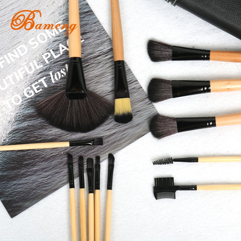 Makeup Brush Set Factory - Black Luxury 24Pieces